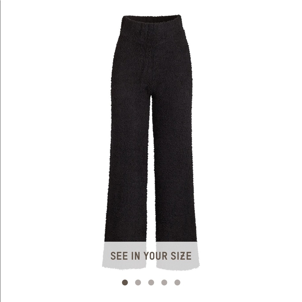 Skims cozy knit pants in onyx